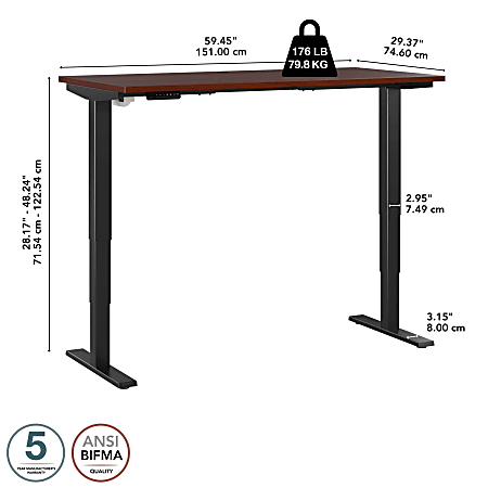 Bush® Business Furniture Move 40 Series Electric 60