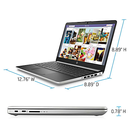 HP 14-cf1020od Laptop, 14" Screen, Intel® Core™ i3, 4GB Memory, 128GB Solid State Drive, Windows® 10 Home