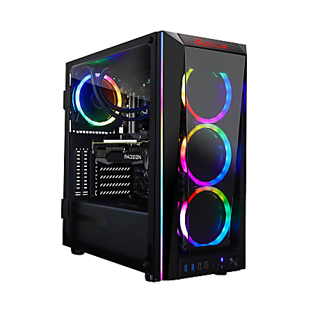 CLX SET TGMSETRXH0B76BM Liquid-Cooled Gaming Desktop PC, AMD Ryzen 9, 32GB Memory, 3TB Hard Drive/480GB Solid State Drive, Windows® 10 Home