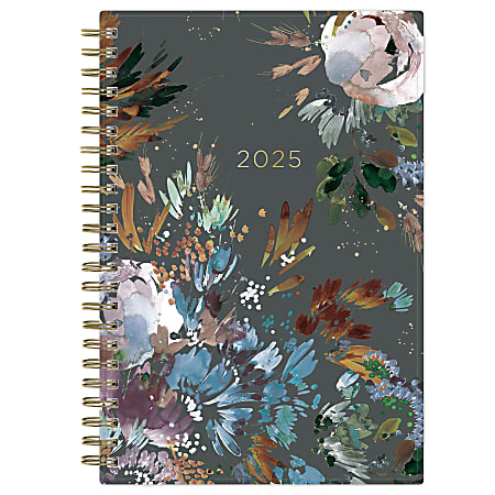2025 Blue Sky WeeklyMonthly Planning Calendar 5 x 8 Midnight Garden