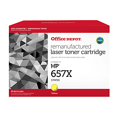 Office Depot® Remanufactured Yellow High Yield Toner Cartridge Replacement For HP 657X, OD657XY