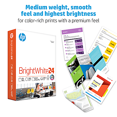 HP All In One Copy Paper 8 12 x 11 96 Bright 22 Lb 500 Sheets Per Ream 5  Reams Per Case Pallet Of 80 Cases - Office Depot