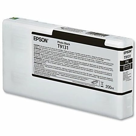 Epson UltraChrome HD T913100 Inkjet Ink Cartridge - Photo Black Pack - Inkjet
