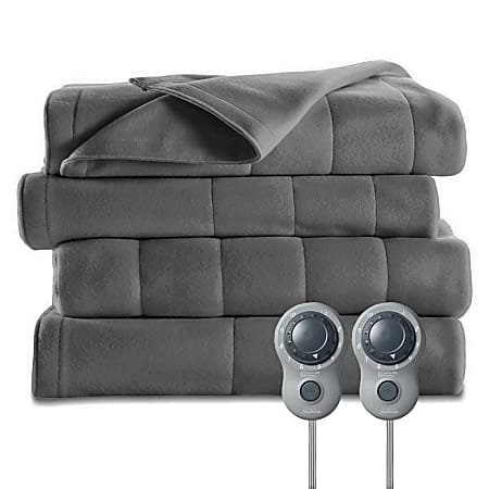 Purerelief plush heated throw blanket hot sale
