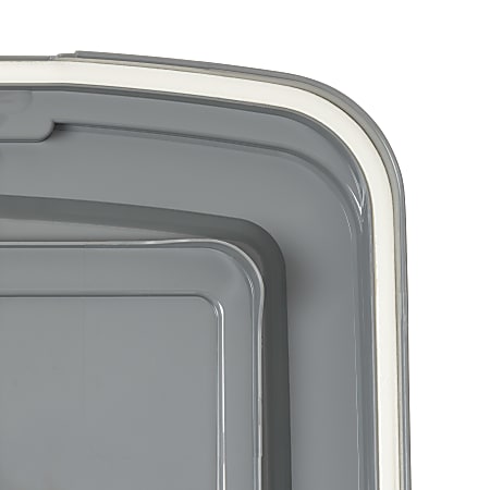 Iris Airtight Container 67 Qt Gray Office Depot