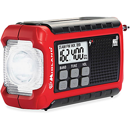 ポータブルプレーヤー E-READY Emergency Compact Crank Radio E+Ready Emergency Compact Crank Radio by Midland at Fleet Farm
