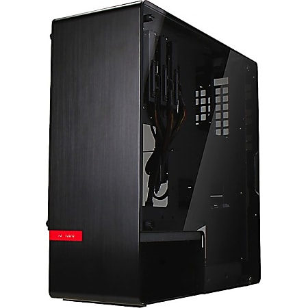 In Win 904 PLUS ATX Chassis - Mid-tower - Black - Aluminum, Tempered Glass - 6 x Bay