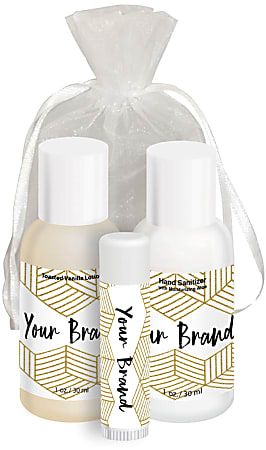 Custom Lotion/Lip Balm/Sanitizer Gift Set