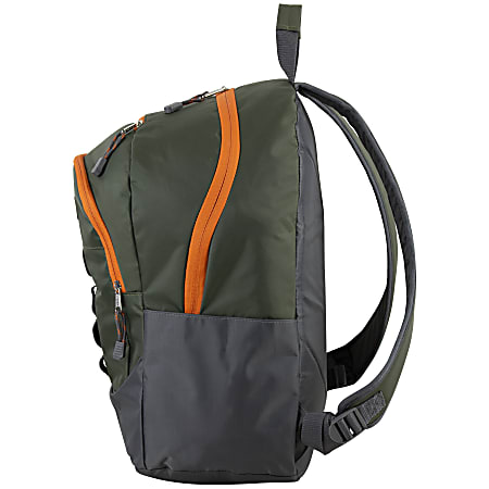 Fuel Access Backpack With 15.5 Laptop Pocket Army GreenOrange