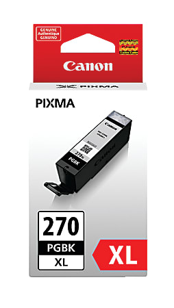 Canon® PGI-270XL Black High-Yield Ink Tank, 0319C001