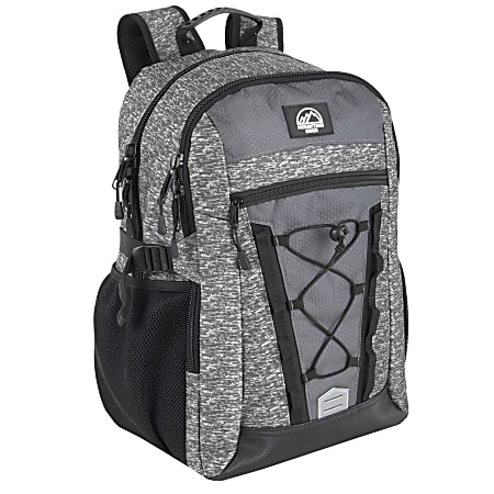 Trailmaker Casepack Bungee Backpacks, Gray, Pack Of 24 Backpacks