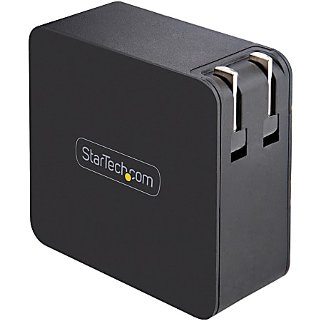 StarTech.com USB C Wall Charger, 60W PD with 6ft/2m Cable, Portable USB Type C Laptop Charger, Universal Adapter, USB IF/ETL Certified - 60 Watt PD Universal USB-C laptop AC wall charger w/ 6ft cable