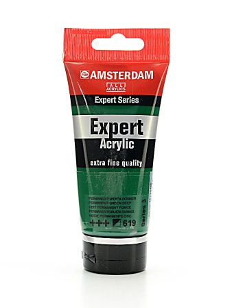 Amsterdam Expert Acrylic Paint Tubes, 75 mL, Permanent Green Deep, Pack Of 2
