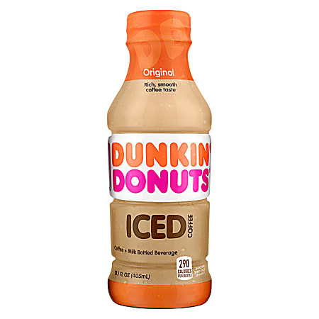 Dunkin' Donuts® Ready-To-Drink Iced Coffee, Original, 13.7 Oz Bag