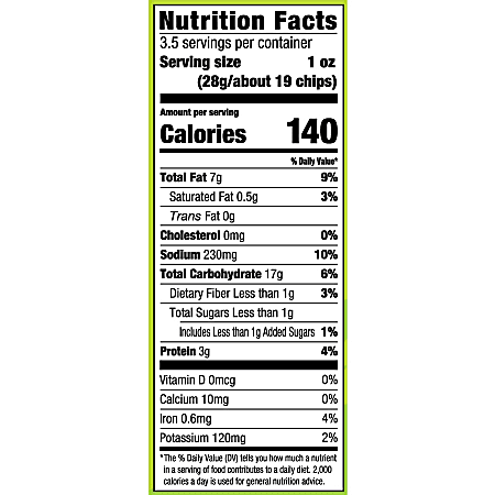 Orchard Valley Harvest Sour Cream and Chive Chickpea Chips - Gluten-free, Individually Wrapped - Sour Cream & Onion - 1 Serving Bag - 3.50 oz - 6 / Carton