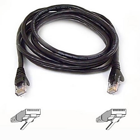 Belkin Cat6 Cable - RJ-45 Male - RJ-45 Male - 8ft - Gray