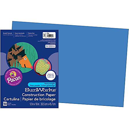 Construction Paper - 12 x 18 - 48 Sheets - Dark Blue - NPP1402108