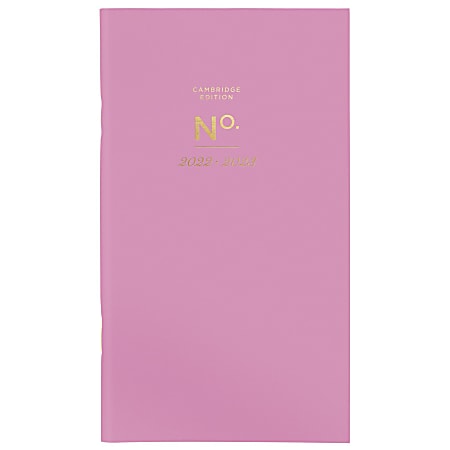 Cambridge® WorkStlye Weekly/Monthly Pocket Planner, 3-1/2” x 6”, Pink, January 2022 To December 2023, 1575-021