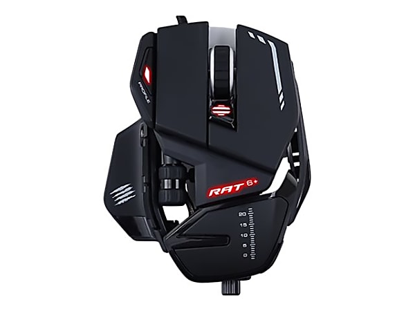 Mad Catz R.A.T. 6 Corded Optical Gaming Mouse Full Size Black MCZMR04DCINBL  - ODP Business Solutions