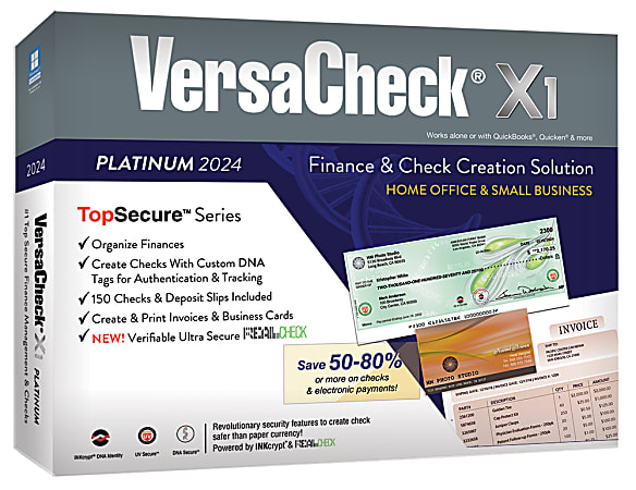 VersaCheck X1 Platinum, 2024, For Windows®, CD/Product Key