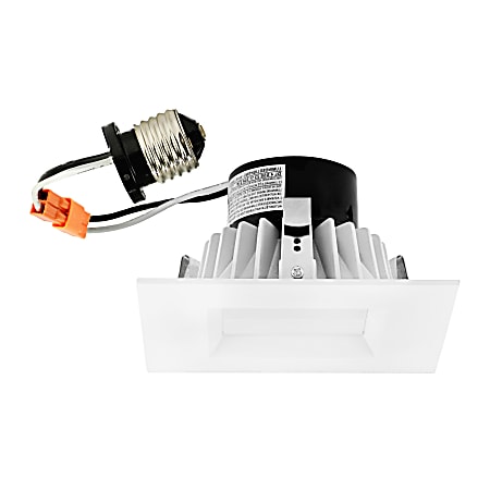 Luminoso LED Downlight Retrofit Square Trim Fixture, 6", 3,000 Kelvin, 16 Watt, 1,070 Lumens