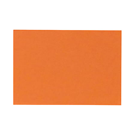 LUX Flat Cards, A7, 5 1/8" x 7", Mandarin Orange, Pack Of 500