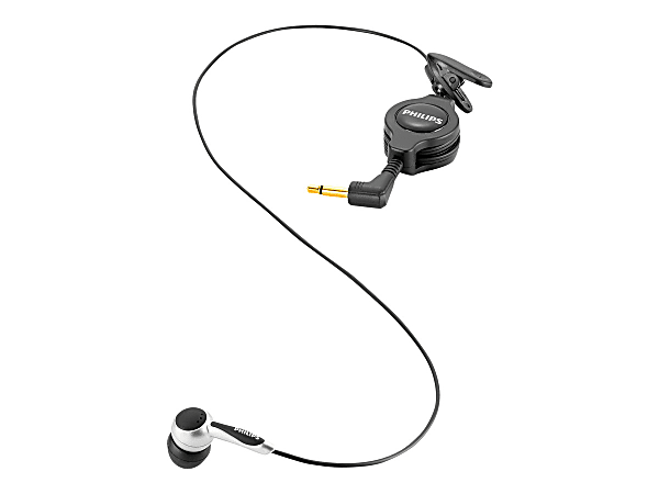 Philips LFH9162 - Headset - in-ear - wired - 3.5 mm jack - black/silver