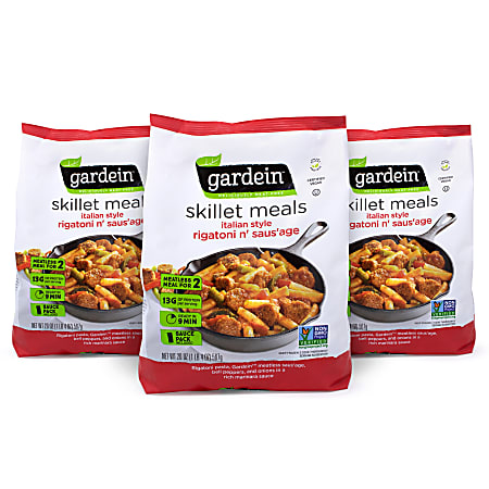 Gardein Skillet Meal Italian Sausage Pasta, 20 Oz, Pack Of 3