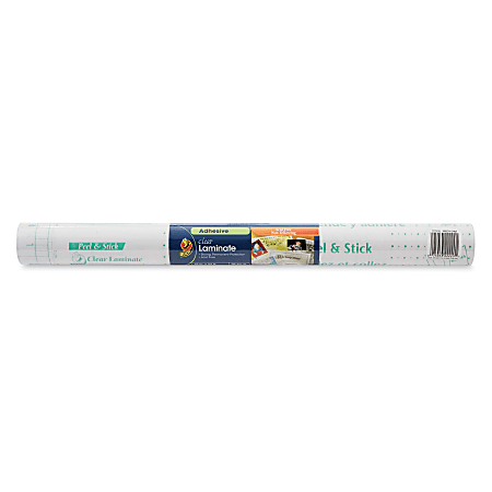 Duck® Brand Peel & Stick Laminate Roll, 18" x 24', Clear