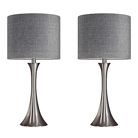 Gray and white table lamps hot sale