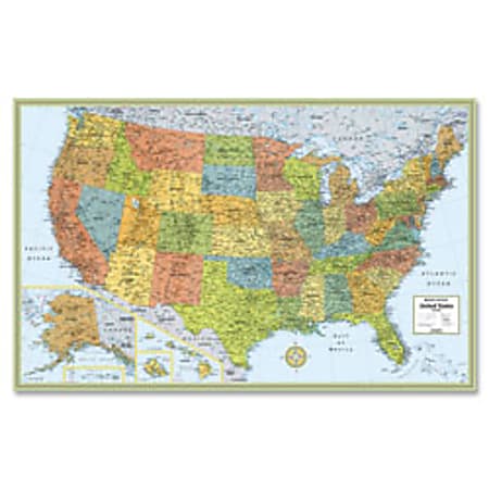 Rand McNally Deluxe Laminated Wall Map — United States