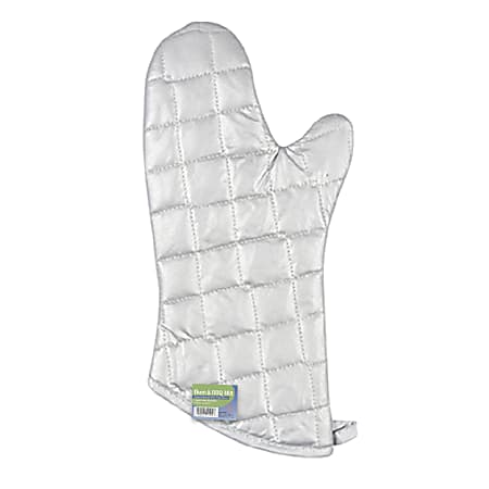 Better Houseware Silicone Oven And BBQ Mitt, Silver