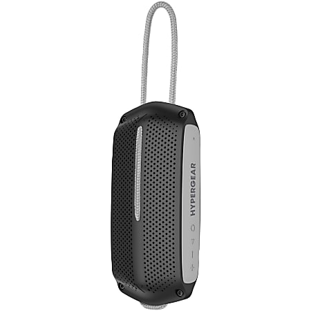HyperGear Wave Water-Resistant 10W Bluetooth® Wireless Speaker, Black/Gray
