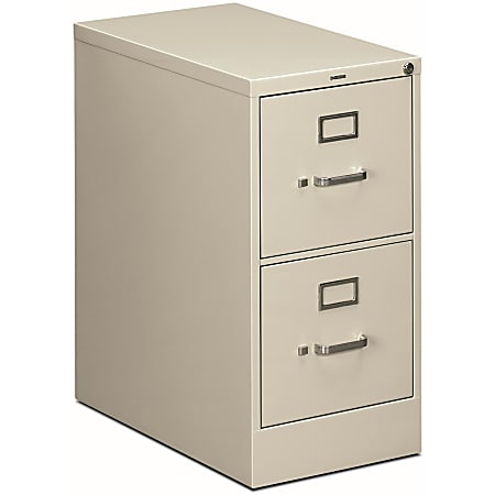 HON® 510 25"D Vertical 2-Drawer File Cabinet, Light Gray