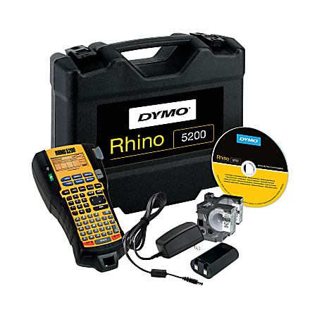 DYMO Rhino 5200 Industrial Handheld Label Maker Kit - Office Depot