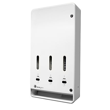 Hospeco Evogen® Tri-Vend High Capacity No-Touch Menstrual Care Product Dispenser, White