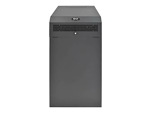 Tripp Lite 16U Wallmount Low Profile Vertical Rack Enclosure Server Cabinet - 19" 16U Wide x 35" Deep Wall Mountable for Server, LAN Switch, Patch Panel, UPS, Battery Pack - Black Powder Coat - Steel