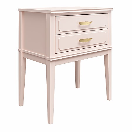 Ameriwood™ Stella Accent Table, 28"H x 23-5/8"W x 15-5/8"D, Pink