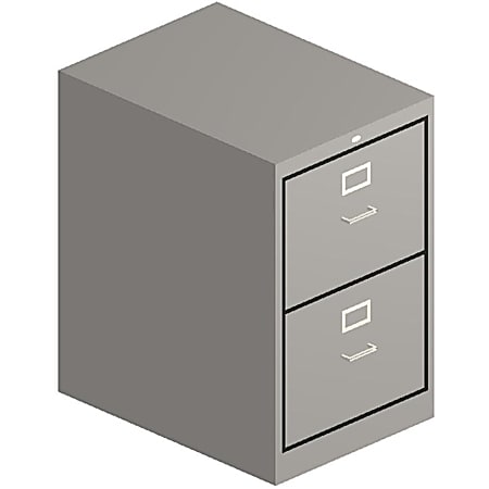 HON 510 Series Vertical File With Lock - 2-Drawer - 18.3"x 25" Depth x 29" - 2x Drawer(s)  - 512CPQ