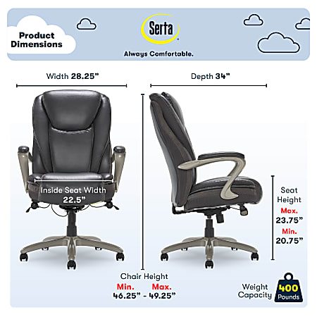 Serta smart layers hensley big and best sale tall executive chair