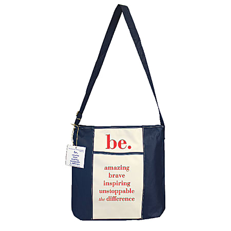 The Master Teacher® "Be" Collection Tote Bag, Navy/Coral