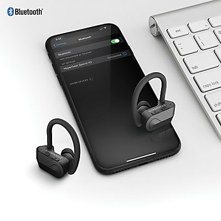 HyperGear Sport X2 True Wireless Earbuds Black HPL14294 Office Depot