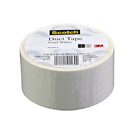 Scotch Colored Duct Tape 1 78 x 20 Yd. White - Office Depot