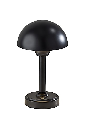 Adesso Ollie 12.5"H Cordless Table Lamp, Black