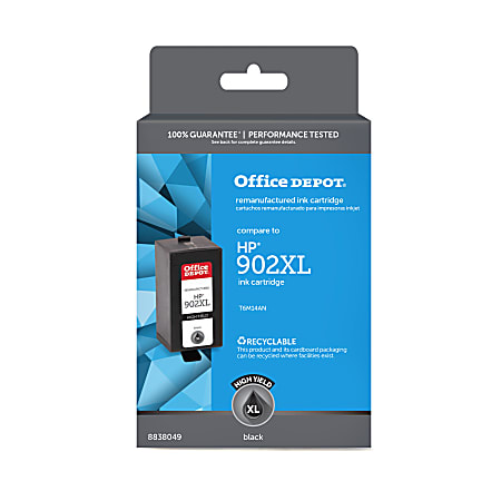 Office Depot® Brand Remanufactured High-Yield Black Ink Cartridge Replacement For HP 902XL