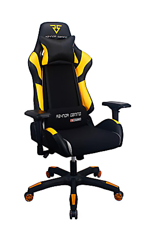 Raynor® Energy Pro Gaming Chair, Black/Yellow