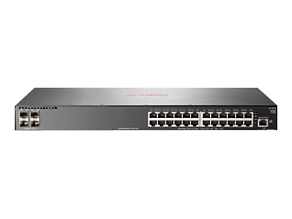 HPE Aruba 2930F 24G 4SFP+ - Switch - L3 - managed - 24 x 10/100/1000 + 4 x 1 Gigabit / 10 Gigabit SFP+ (uplink) - rack-mountable