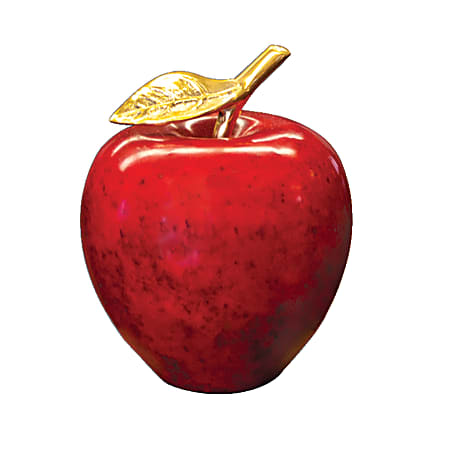 Natural Stone Apple, 3" x 4", Red