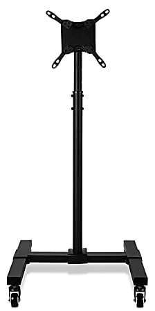 Mount-It! Height-Adjustable Mobile TV Stand For 13&rdquo; - 42&rdquo; Screens, Black