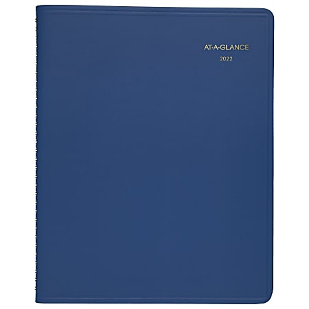 AT-A-GLANCE® 15-Month Fashion Monthly Planner, 9" x 11", Blue, January 2022 To March 2023, 7025020